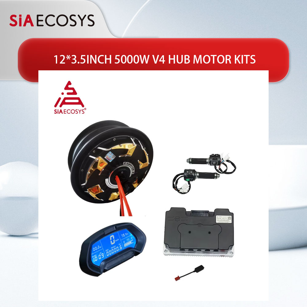 72V 5000W Electric Motorcycle - Motor qs 12*3.5 polegadas 5000w v4