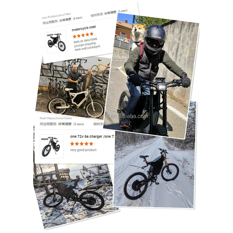 Mais poderosa montanha 72v 120 - 72V 12000W Electric Dirt Bike avaliação e preço